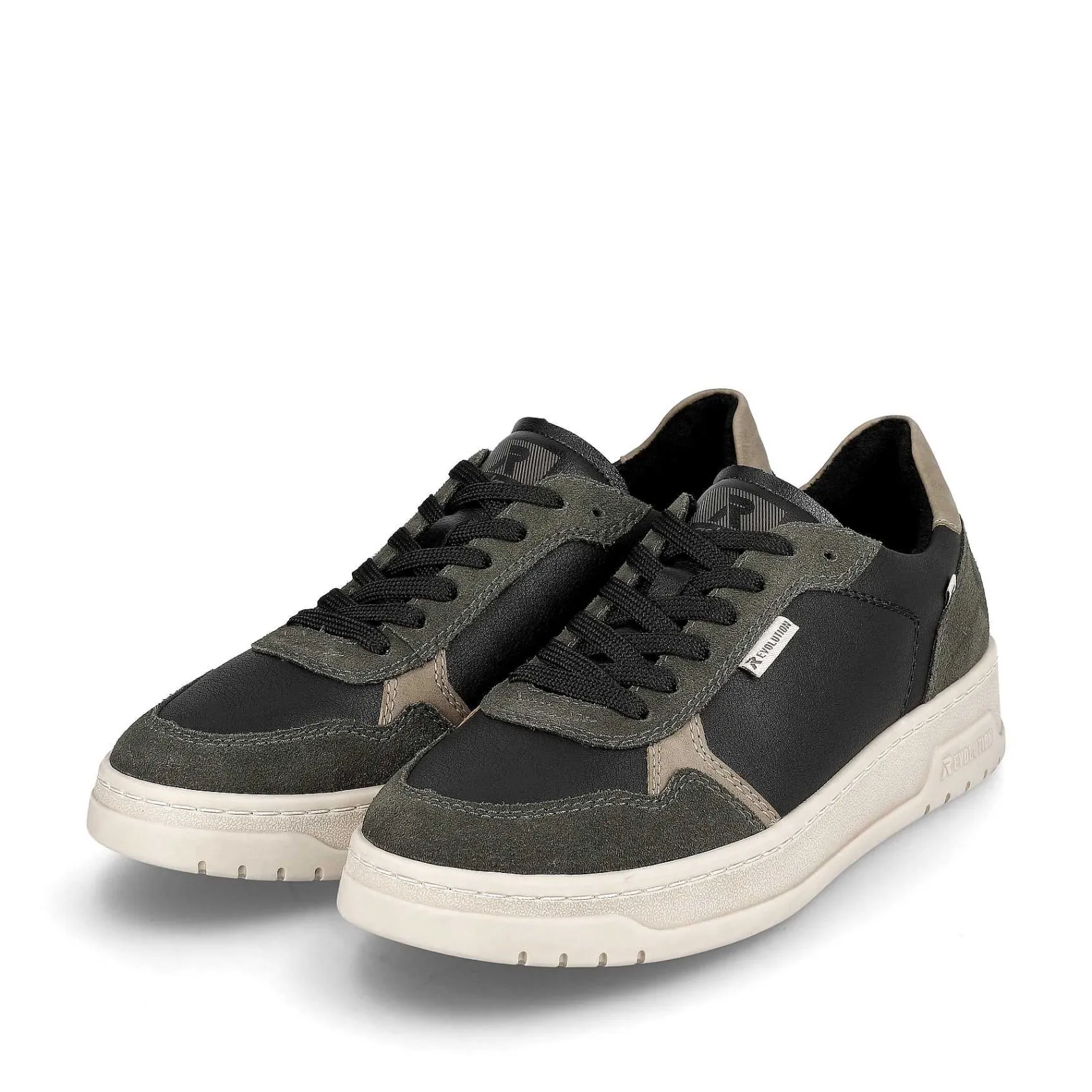Clearance Men'S Sneaker Low Steel-Black Forest-Green Men'S Sneakers