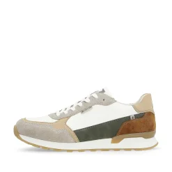 Men'S Sneaker Low Sand-Beige Swan-White Men'S Sneakers