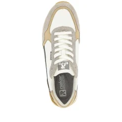 Men'S Sneaker Low Sand-Beige Swan-White Men'S Sneakers