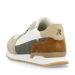 Men'S Sneaker Low Sand-Beige Swan-White Men'S Sneakers
