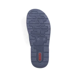 New Men'S Toe Separator Navy Blue-Brown Men'S Mules & Slippers