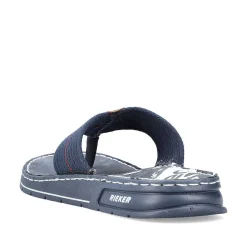 New Men'S Toe Separator Navy Blue-Brown Men'S Mules & Slippers