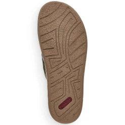 Outlet Men'S Toe Separator Olive Green Men'S Mules & Slippers
