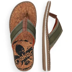 Outlet Men'S Toe Separator Olive Green Men'S Mules & Slippers