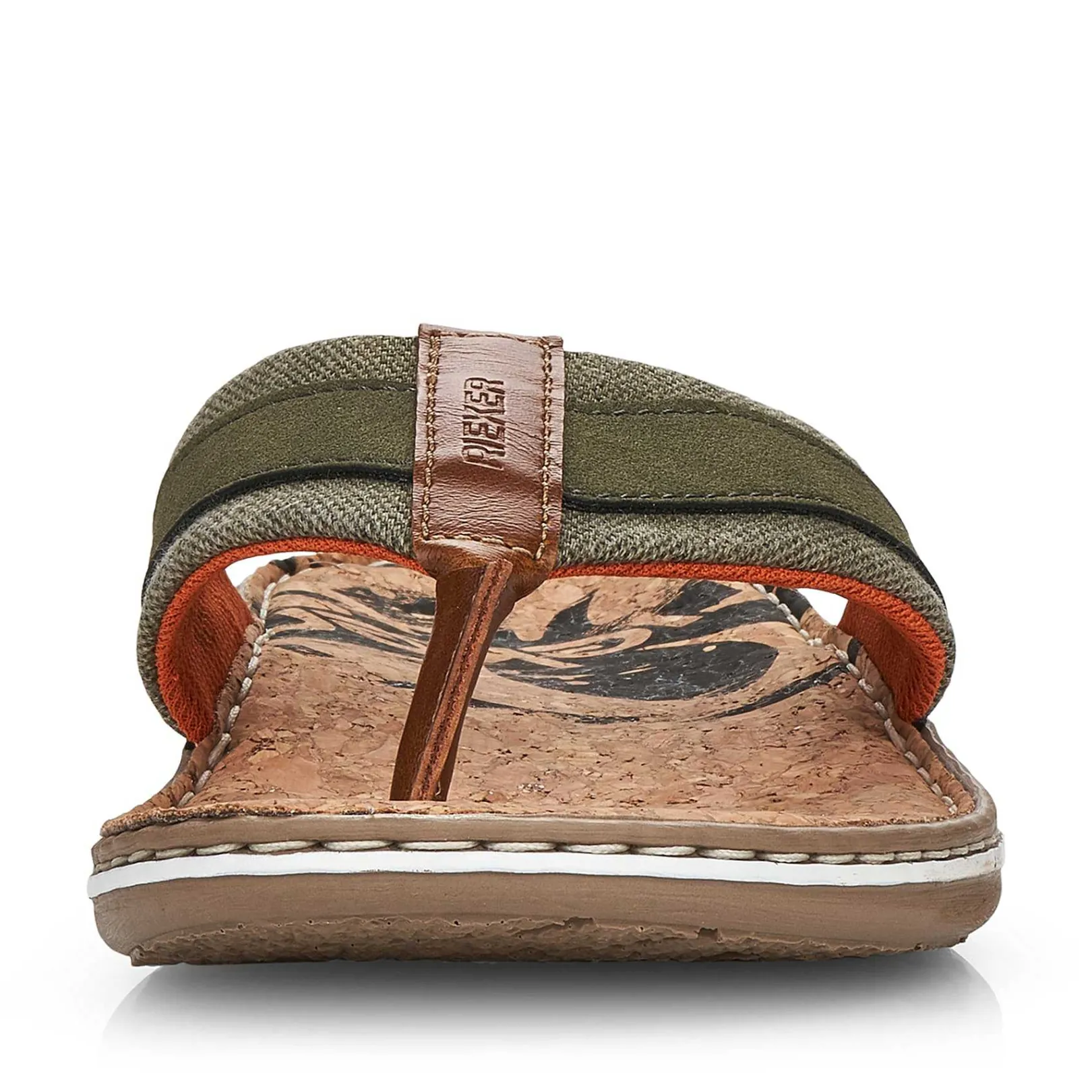 Outlet Men'S Toe Separator Olive Green Men'S Mules & Slippers