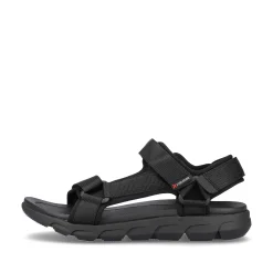Sale Men'S Trekking Sandals Deep Black Men'S Sandals