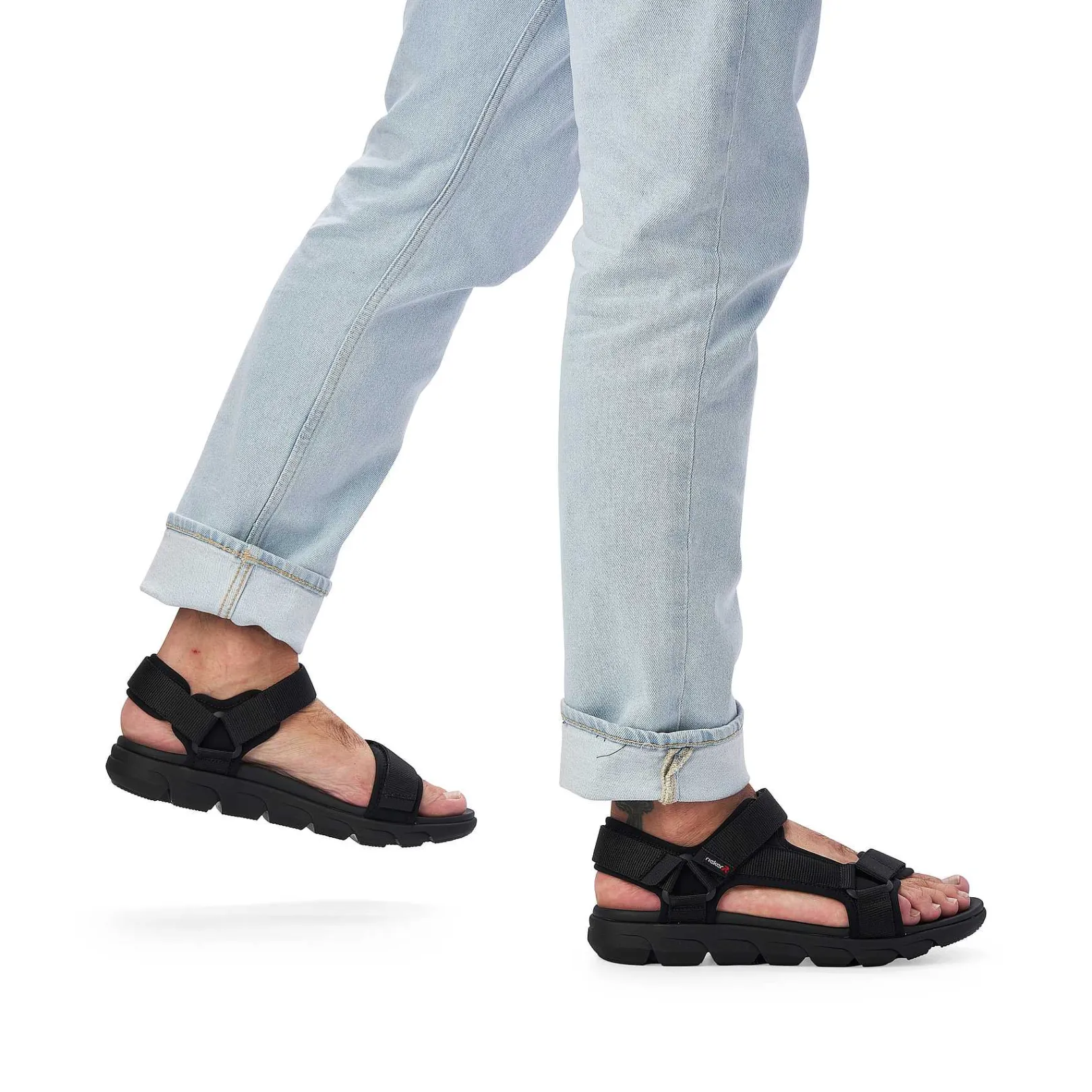 Sale Men'S Trekking Sandals Deep Black Men'S Sandals