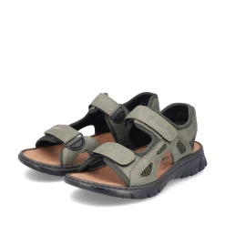 Best Men'S Trekking Sandals Green Gray Men'S Summer Shoes