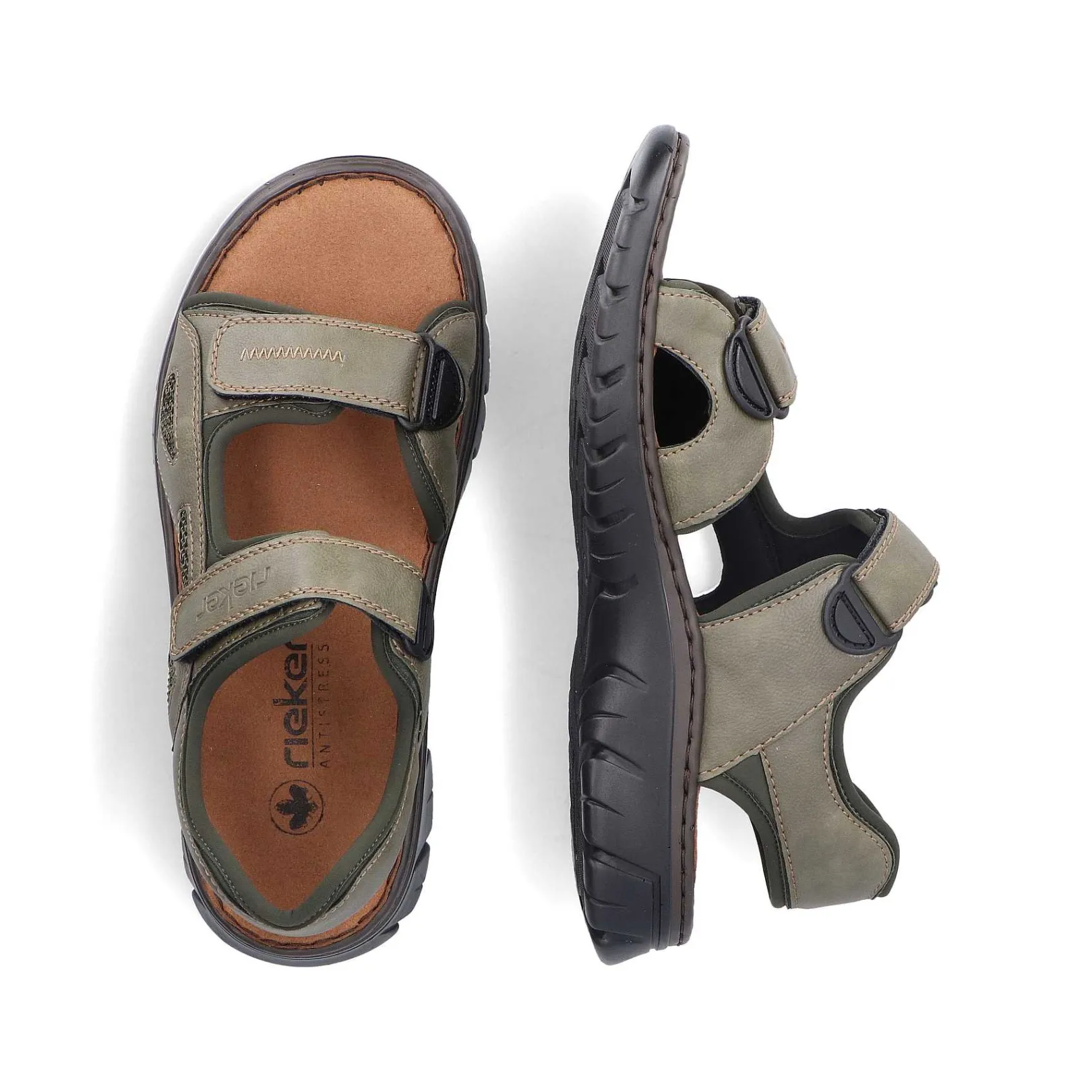Best Men'S Trekking Sandals Green Gray Men'S Summer Shoes