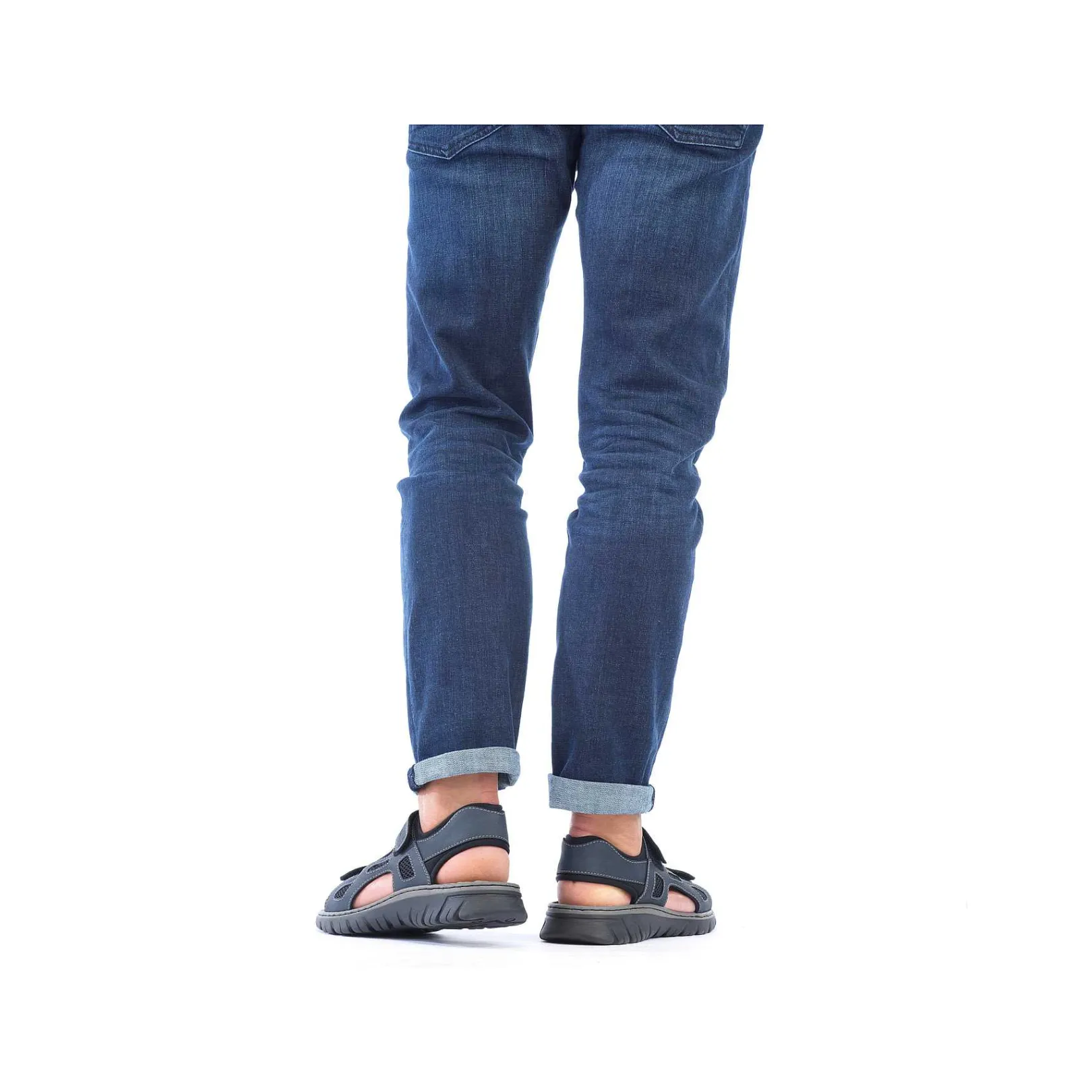Men'S Trekking Sandals Blue Gray Men'S Summer Shoes