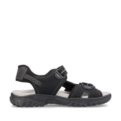 Hot Men'S Trekking Sandals Jet Black Men'S Sandals