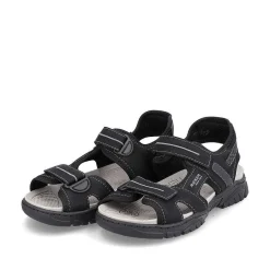 Hot Men'S Trekking Sandals Jet Black Men'S Sandals