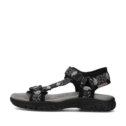 New Men'S Trekking Sandals Asphalt Black-Gray Men'S Sandals
