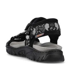New Men'S Trekking Sandals Asphalt Black-Gray Men'S Sandals