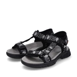 New Men'S Trekking Sandals Asphalt Black-Gray Men'S Sandals