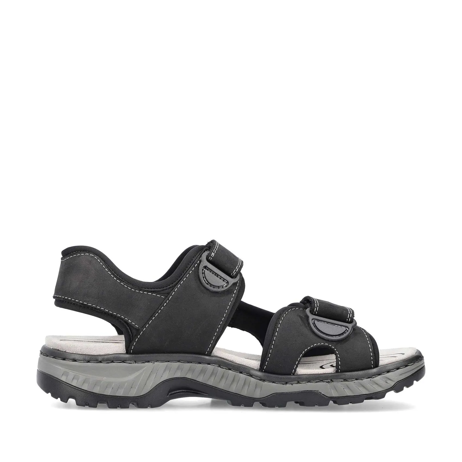 Online Men'S Trekking Sandals Asphalt Black Men'S Sandals