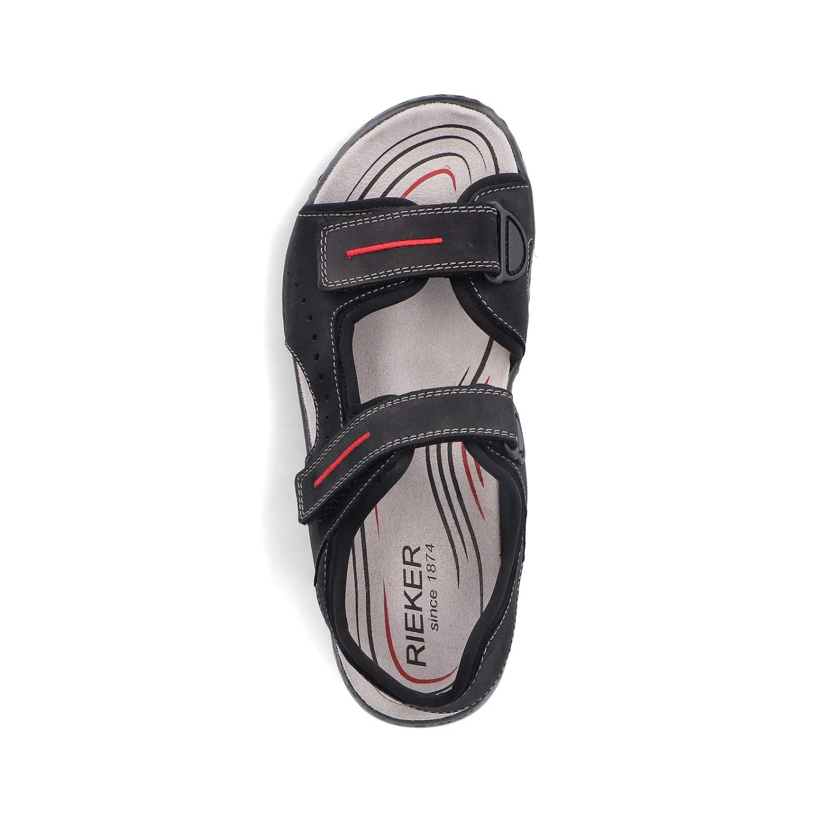 Online Men'S Trekking Sandals Asphalt Black Men'S Sandals