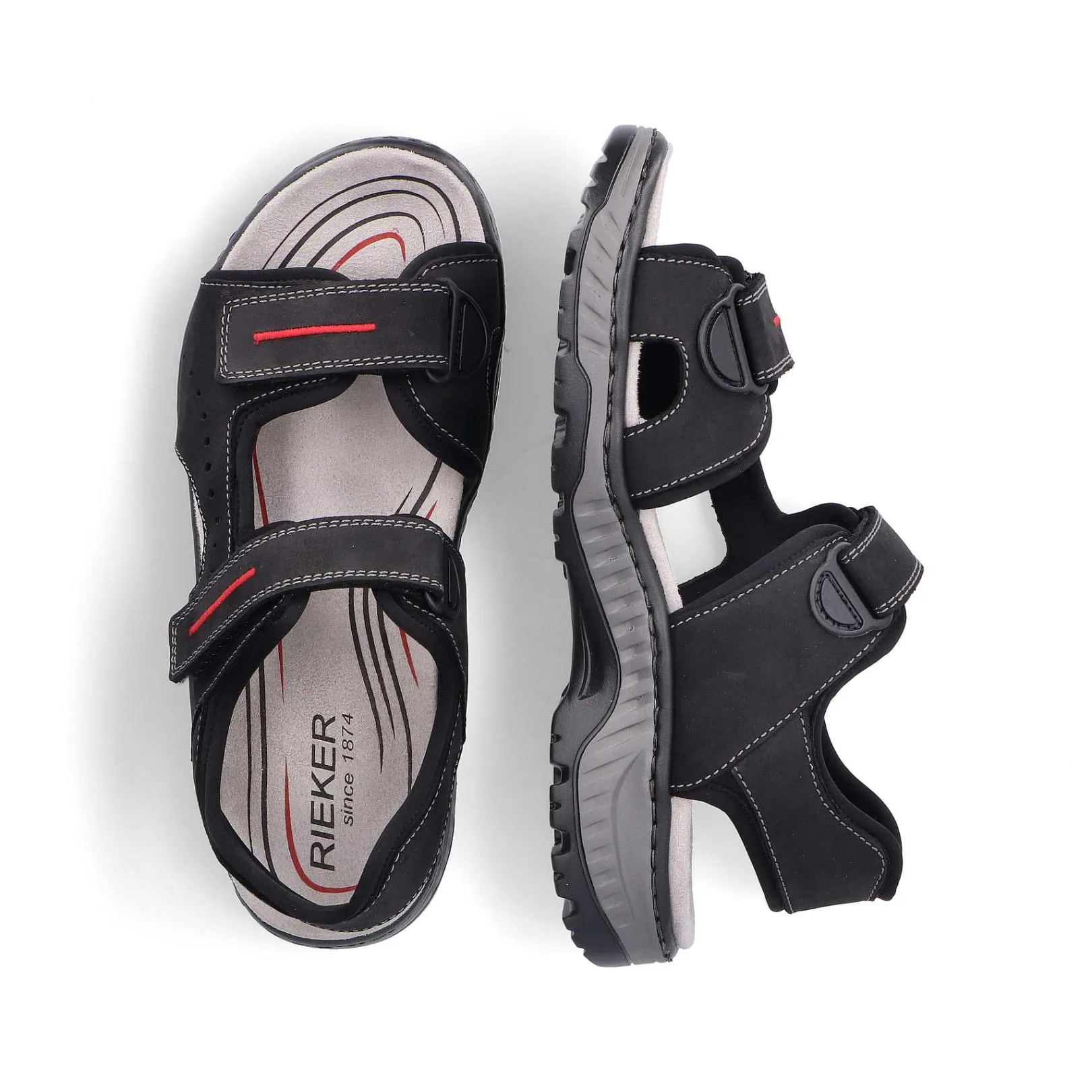 Online Men'S Trekking Sandals Asphalt Black Men'S Sandals
