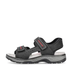 Online Men'S Trekking Sandals Asphalt Black Men'S Sandals