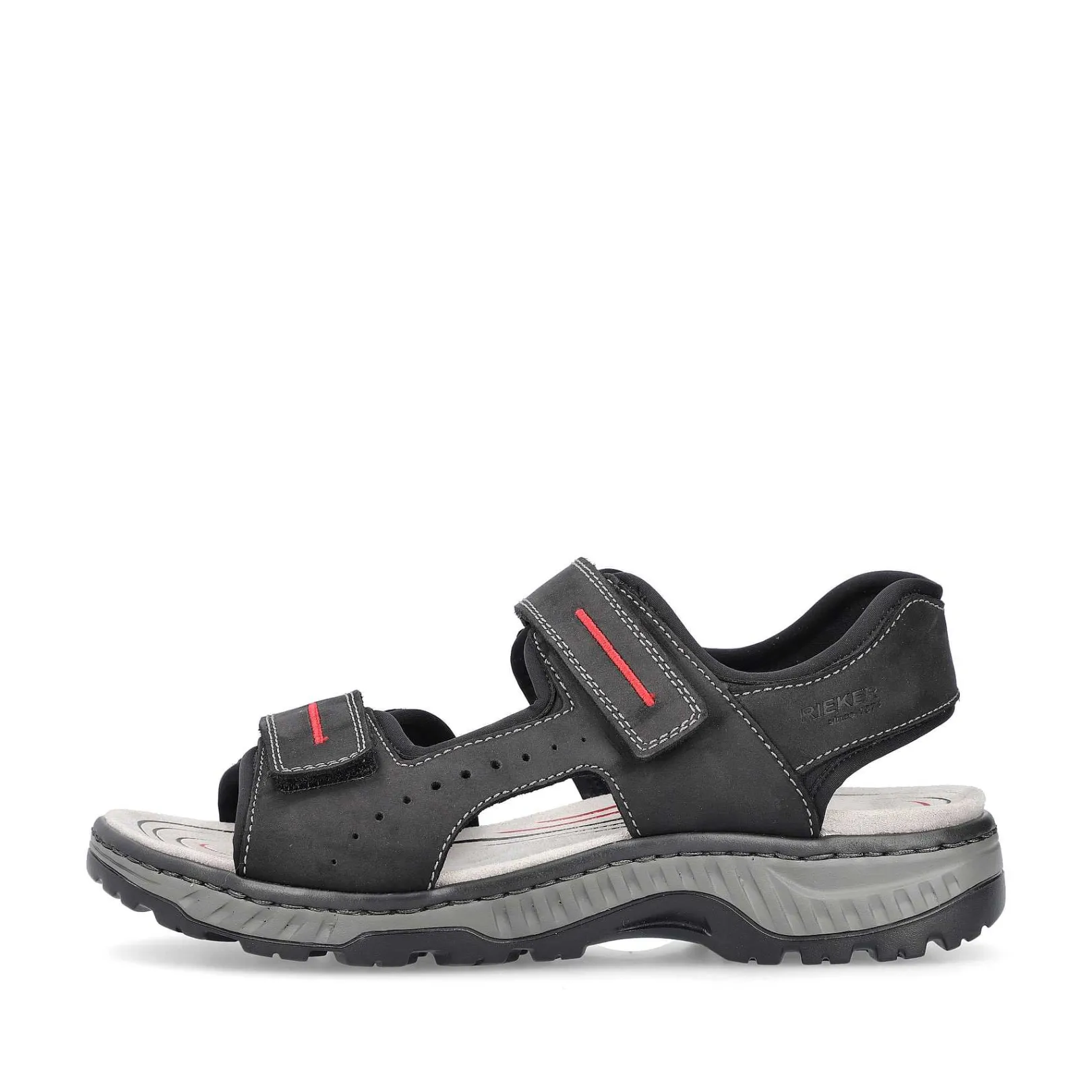 Online Men'S Trekking Sandals Asphalt Black Men'S Sandals