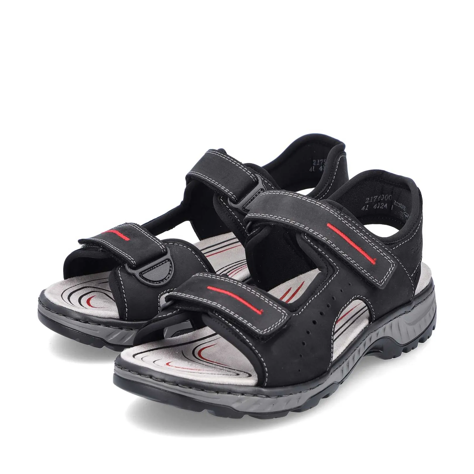 Online Men'S Trekking Sandals Asphalt Black Men'S Sandals