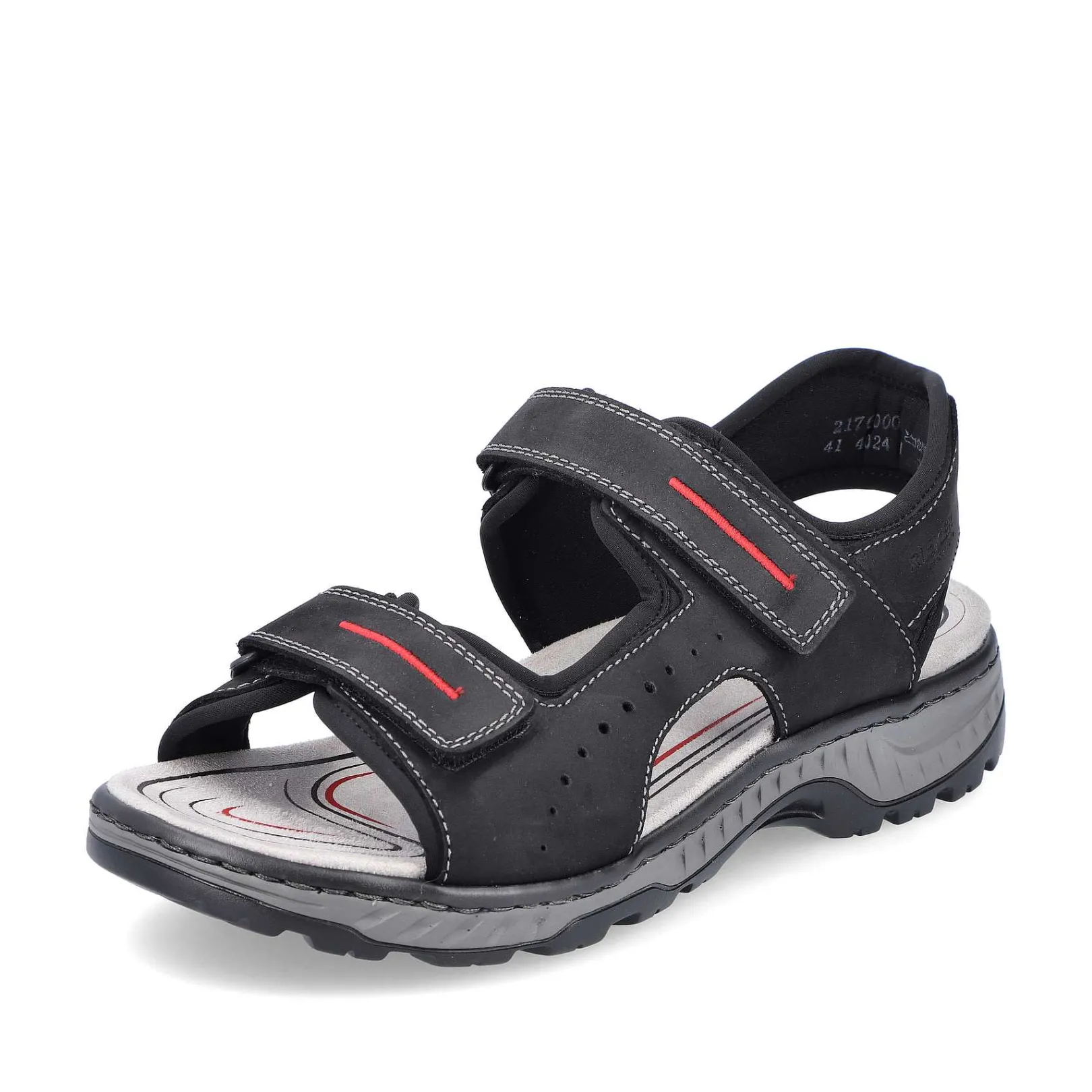 Online Men'S Trekking Sandals Asphalt Black Men'S Sandals