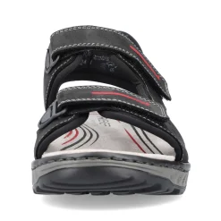 Online Men'S Trekking Sandals Asphalt Black Men'S Sandals