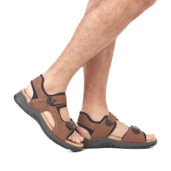 New Men'S Trekking Sandals Wood Brown Men'S Sandals