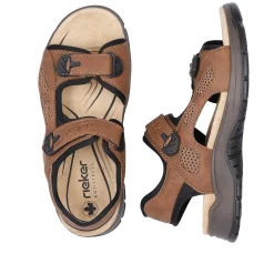 New Men'S Trekking Sandals Wood Brown Men'S Sandals
