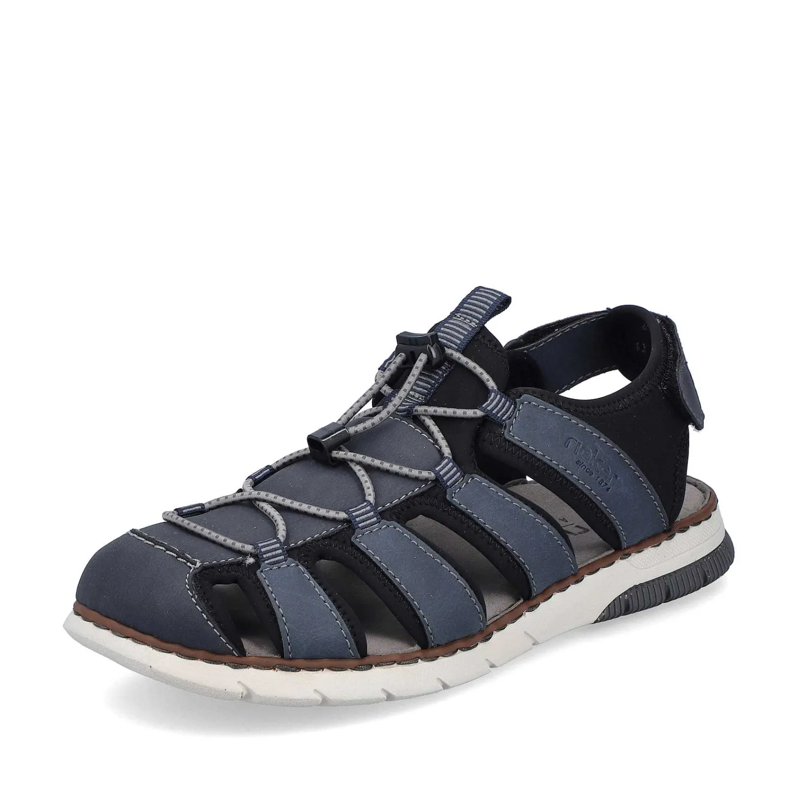Outlet Men'S Trekking Sandals Steel Blue Men'S Summer Shoes