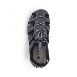 Outlet Men'S Trekking Sandals Steel Blue Men'S Summer Shoes