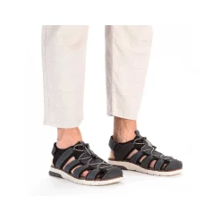 Outlet Men'S Trekking Sandals Steel Blue Men'S Summer Shoes