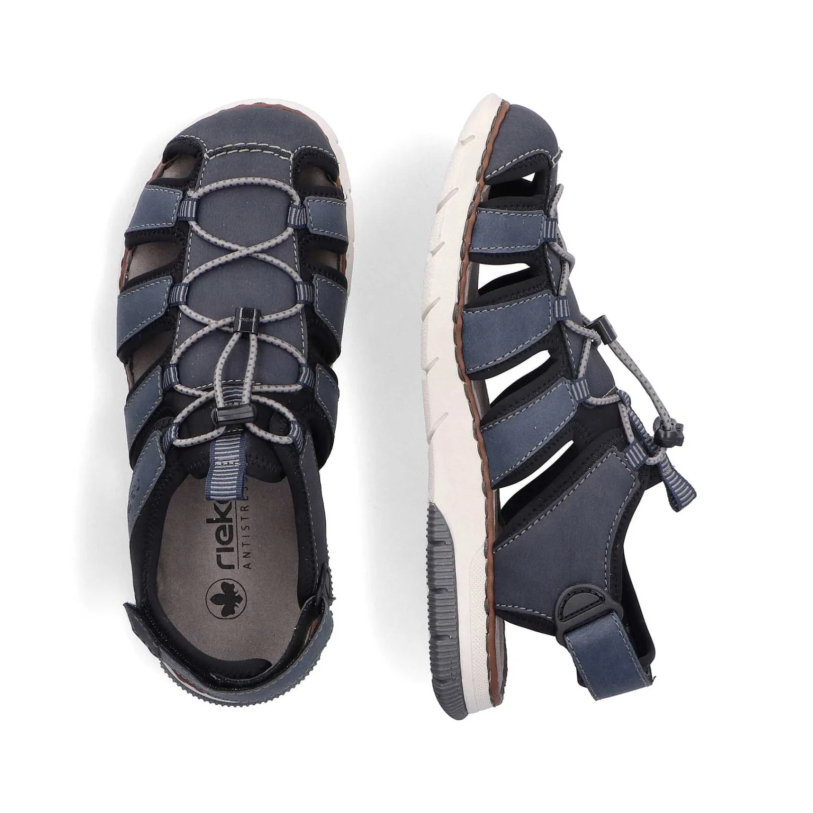 Outlet Men'S Trekking Sandals Steel Blue Men'S Summer Shoes