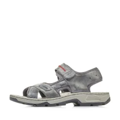 Hot Men'S Trekking Sandals Asphalt Gray Men'S Sandals