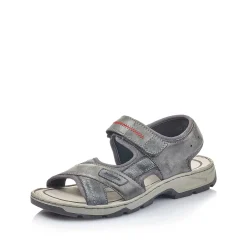 Hot Men'S Trekking Sandals Asphalt Gray Men'S Sandals