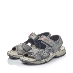 Hot Men'S Trekking Sandals Asphalt Gray Men'S Sandals