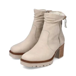 Hot Women'S Ankle Boots Cream Beige Ladies Ankle Boots & Boots