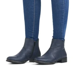Clearance Women'S Ankle Boots Azure Blue Ladies Ankle Boots & Boots