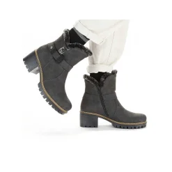 Women'S Ankle Boots Granite Gray Ladies Ankle Boots & Boots