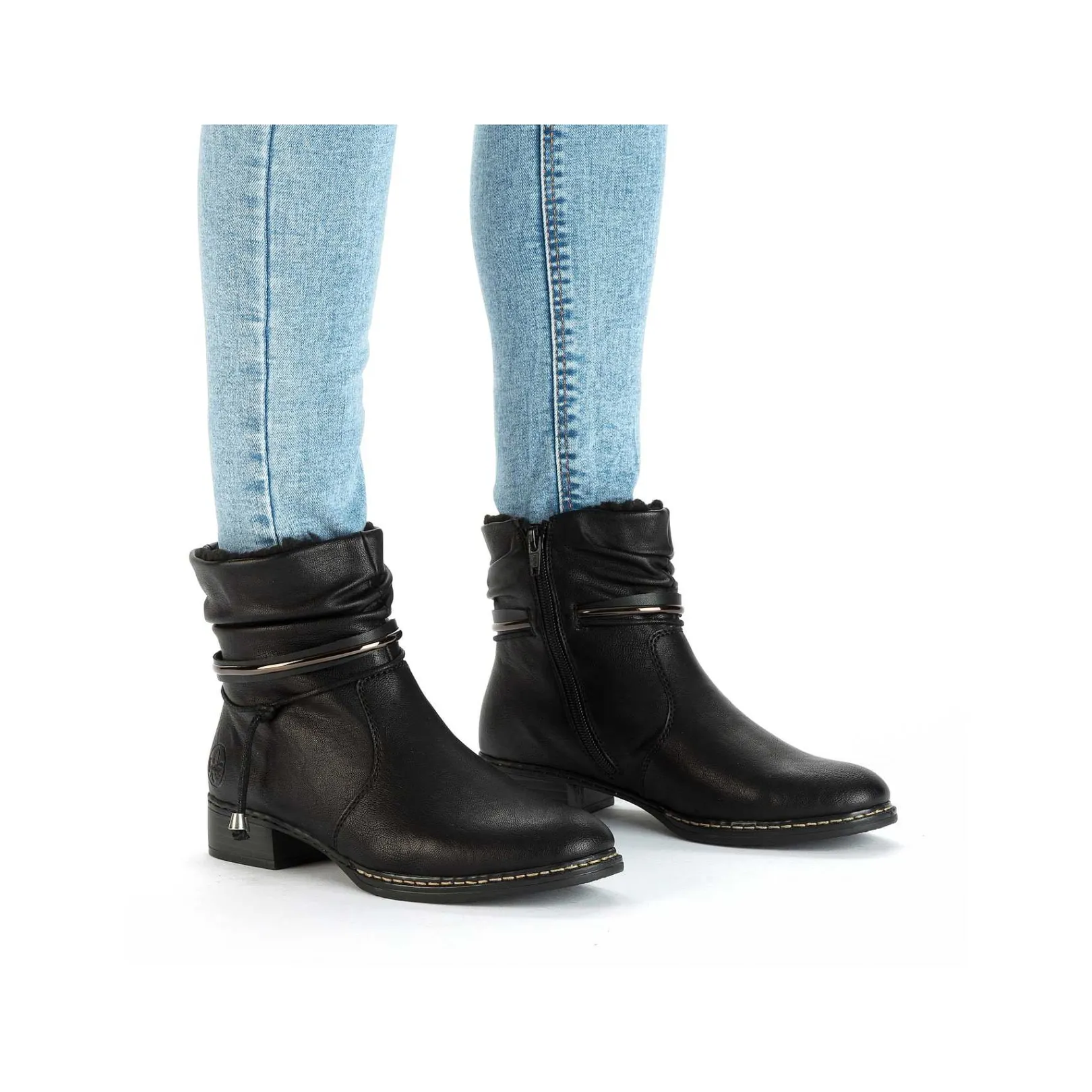 Discount Women'S Ankle Boots Night Black Ladies Ankle Boots & Boots