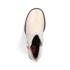 Women'S Ankle Boots Vanilla Beige-Black Ladies Ankle Boots & Boots