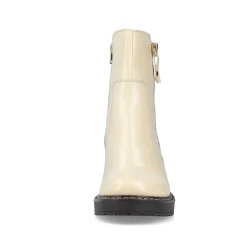 Women'S Ankle Boots Vanilla Beige-Black Ladies Ankle Boots & Boots
