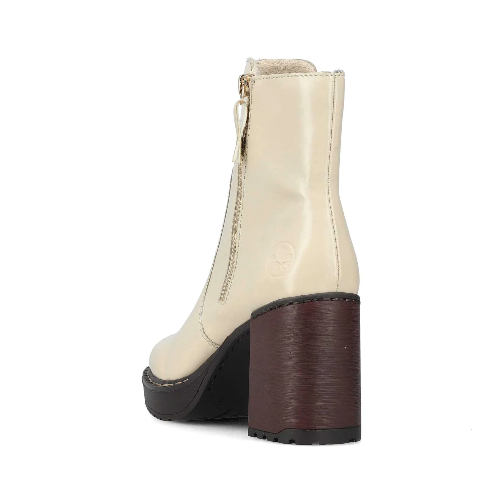 Women'S Ankle Boots Vanilla Beige-Black Ladies Ankle Boots & Boots