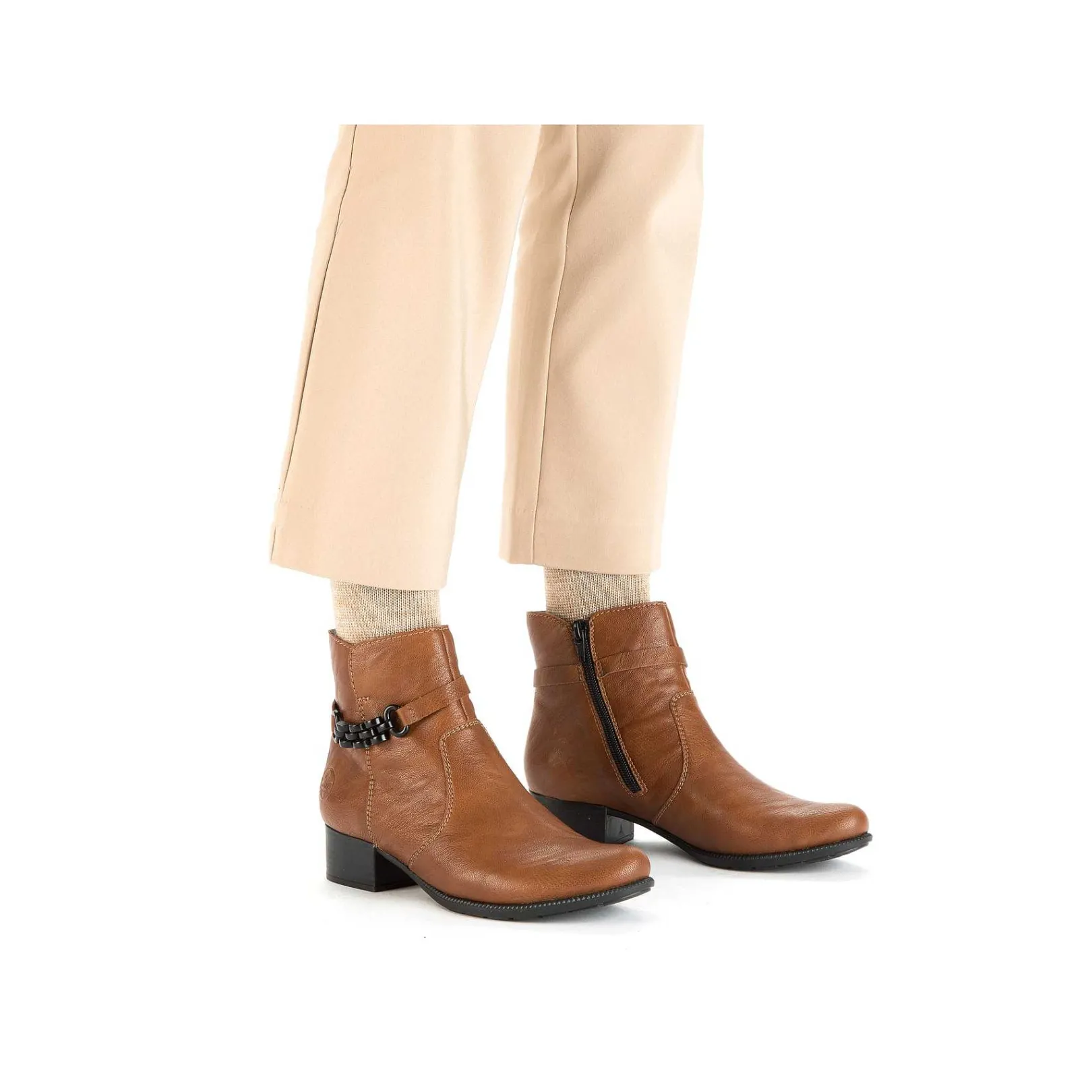 Clearance Women'S Ankle Boots Fox Brown Ladies Ankle Boots & Boots