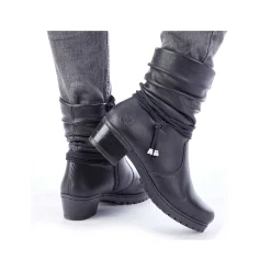 Discount Women'S Ankle Boots Jet Black Ladies Ankle Boots & Boots