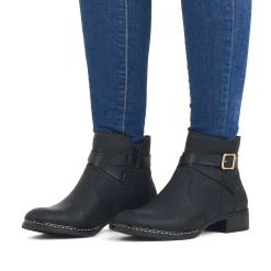 Hot Women'S Ankle Boots Jet Black Ladies Ankle Boots & Boots