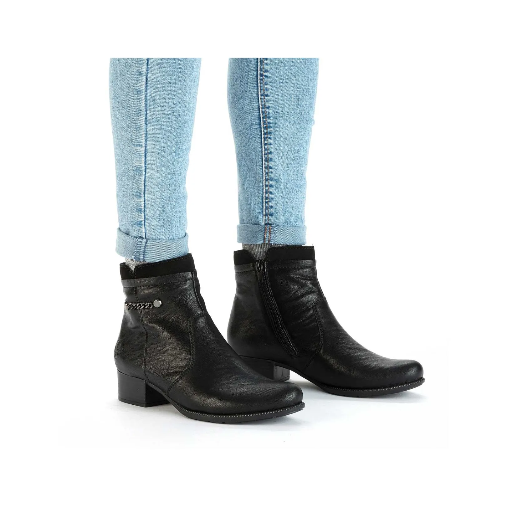 Women'S Ankle Boots Night Black Ladies Ankle Boots & Boots