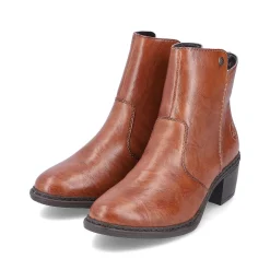 Women'S Ankle Boots Copper Brown Ladies Ankle Boots & Boots