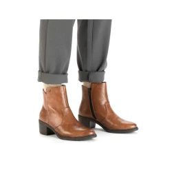 Women'S Ankle Boots Copper Brown Ladies Ankle Boots & Boots