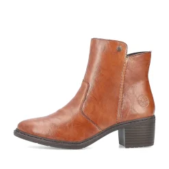 Women'S Ankle Boots Copper Brown Ladies Ankle Boots & Boots
